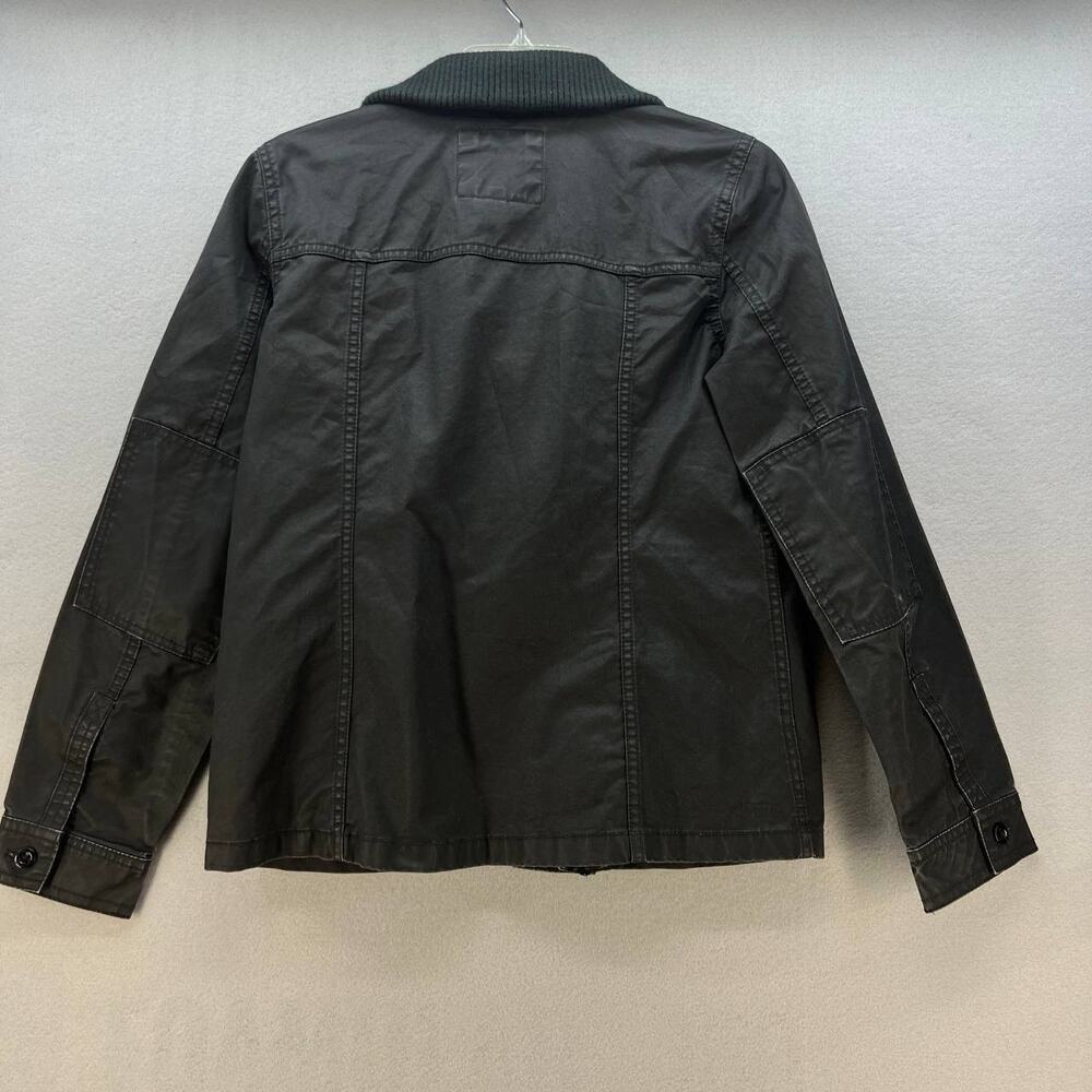 VTG J. Crew Jacket Women's S Black Washed and Aged Waxed Cotton Utility Preppy - Picture 10 of 12